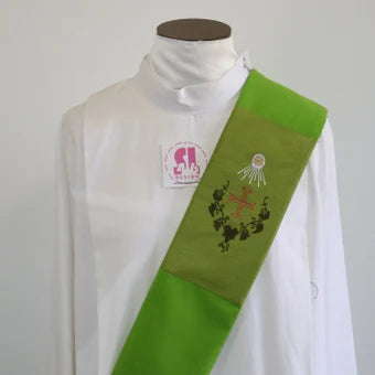 JHS - Holy spirt - Cross - Deacon Stole