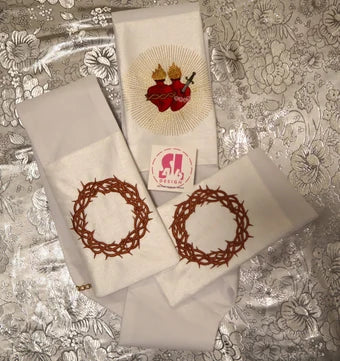 Sacred hearts of Jesus and Mary - deacon stole