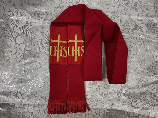 IHS - CROSS- Deacon Travel Stole