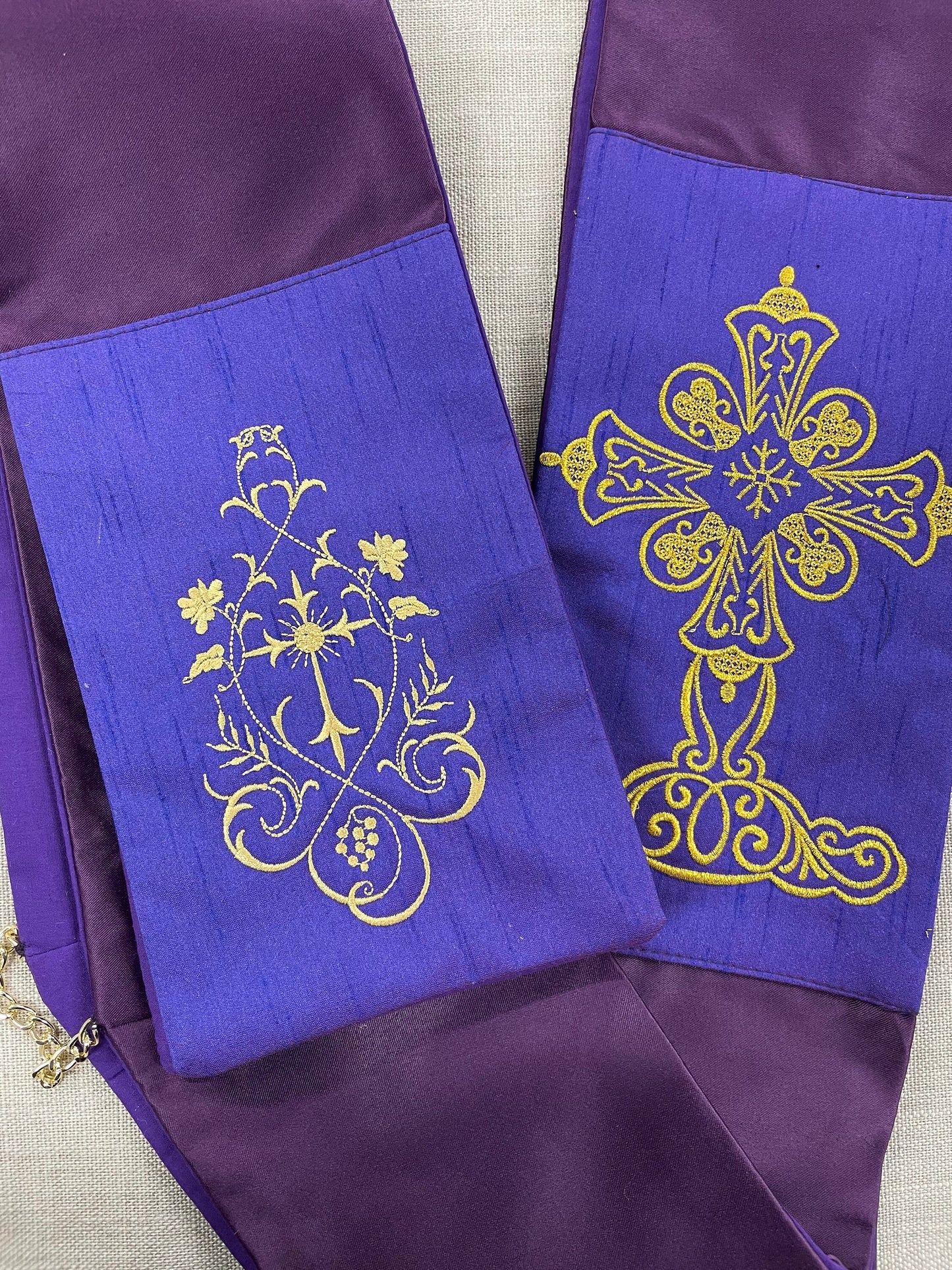 FLORAL CROSS - Deacon Stole