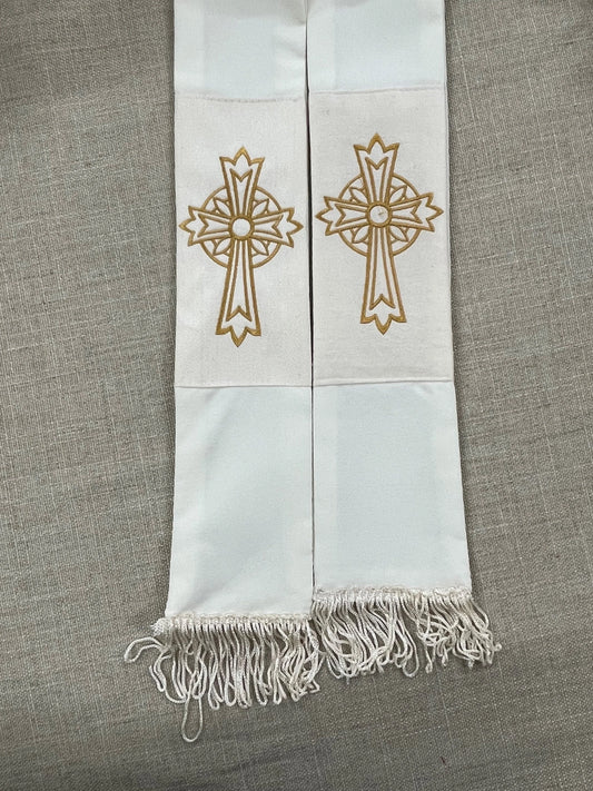 IRISH / CELTIC CROSS - Deacon Travel Stole