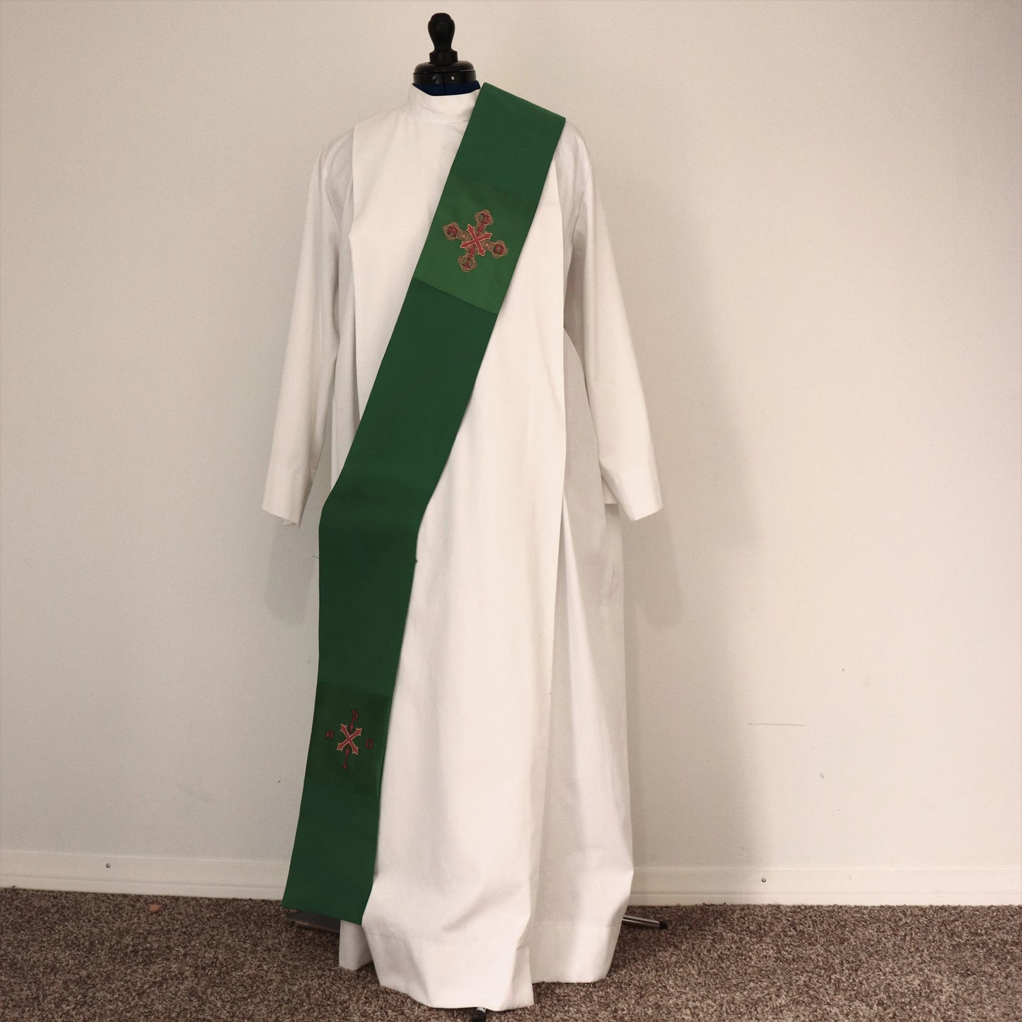 Deacon stole - ALPHA & OMEGA - Chi Rho