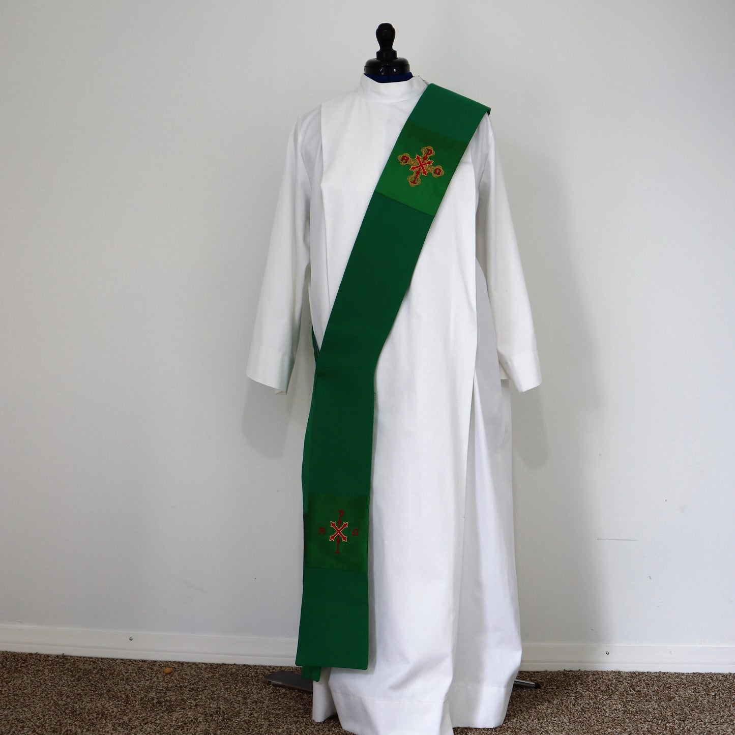 Deacon stole - ALPHA & OMEGA - Chi Rho