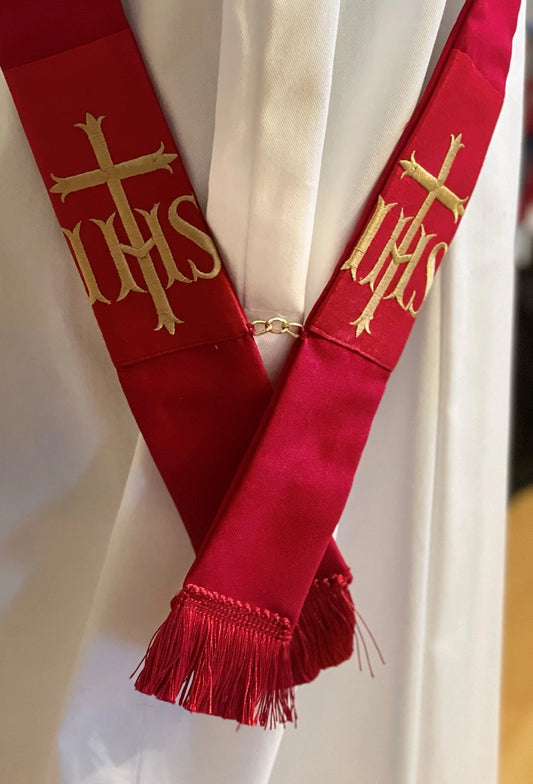 IHS - CROSS- Deacon Travel Stole