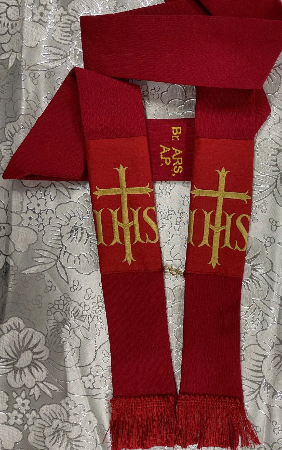 IHS - CROSS- Deacon Travel Stole