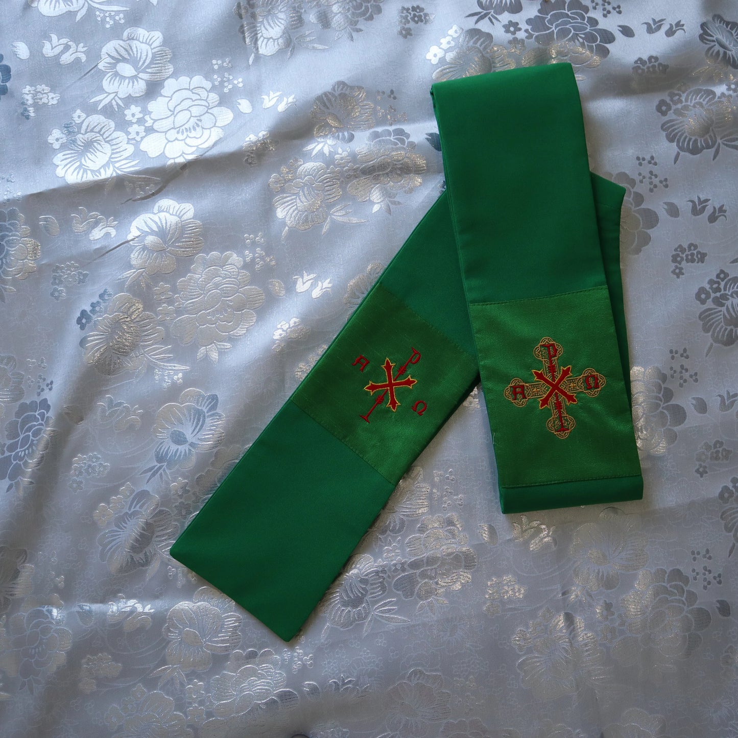 Deacon stole - ALPHA & OMEGA - Chi Rho