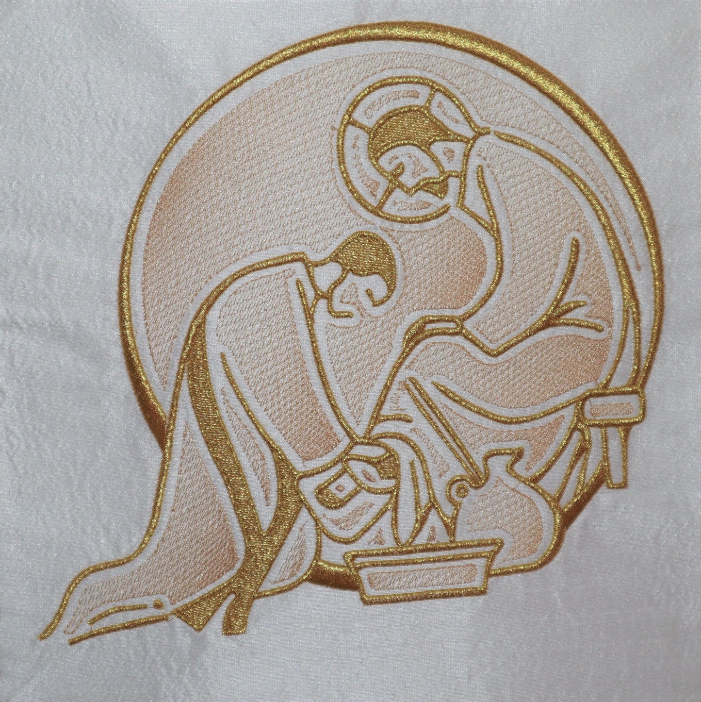 MAUNDY - FEET WASHING - Chasuble + Stole Set.