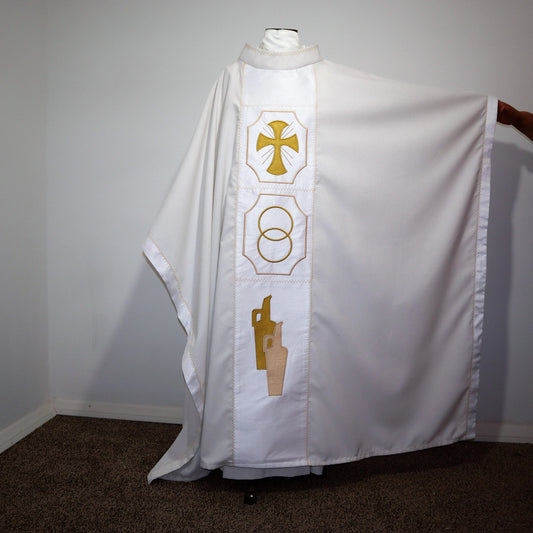 SACRAMENT - WEDDING - Chasuble + Stole Set