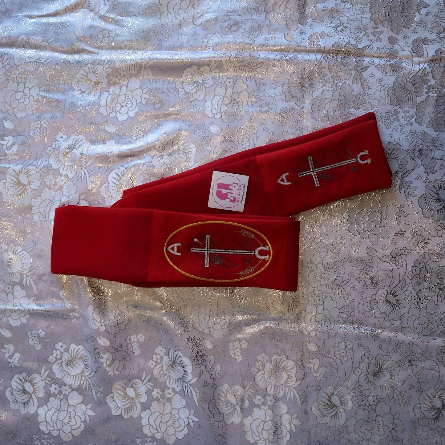 ALPHA & OMEGA -Chi Rho - Deacon Stole