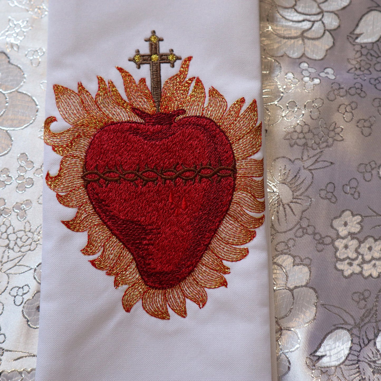 Deacon stole - Sacred Heart