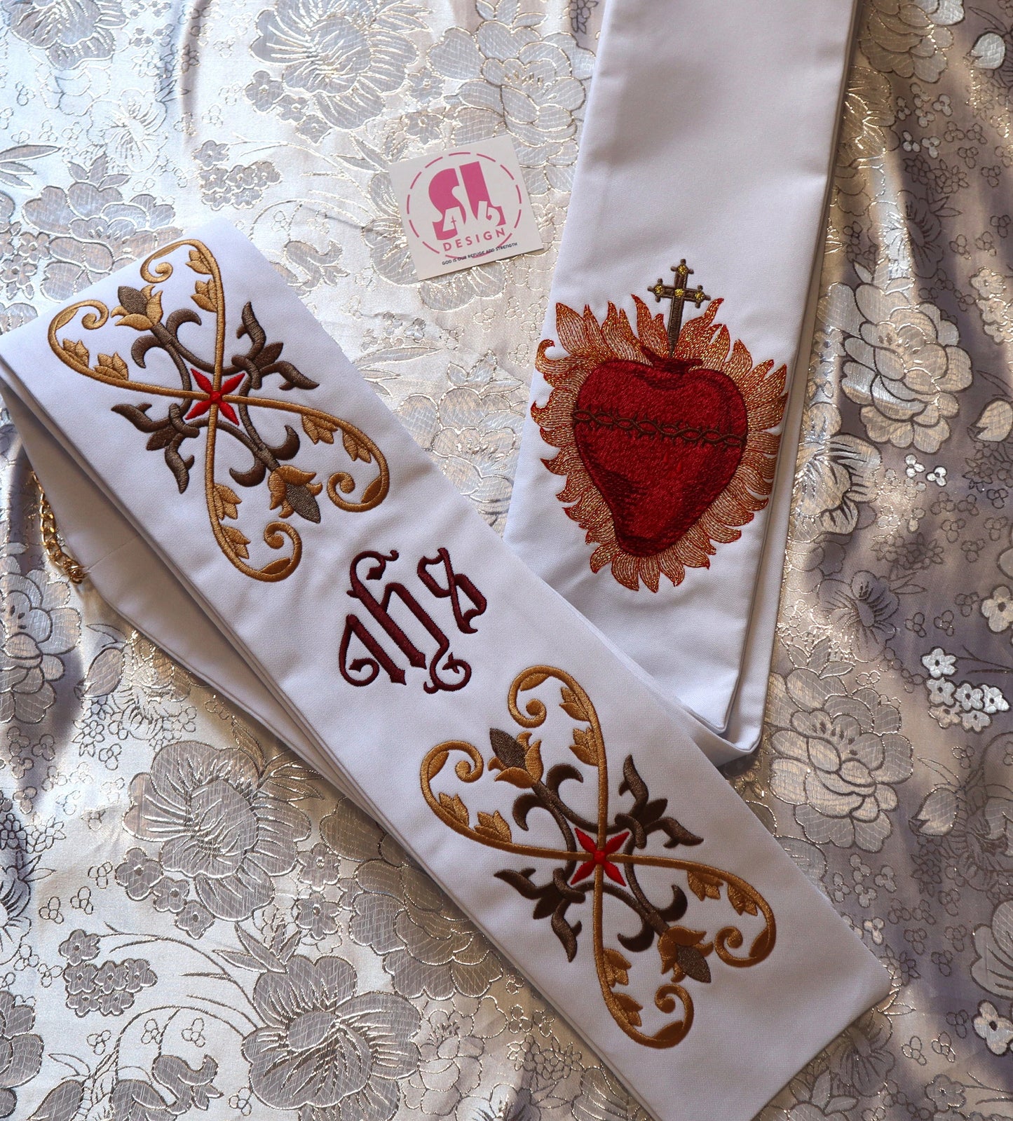 Deacon stole - Sacred Heart