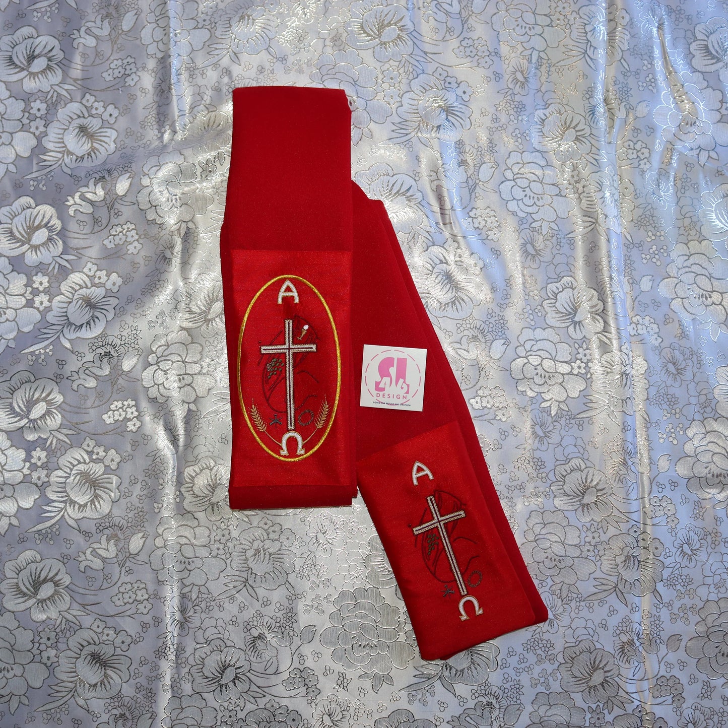 ALPHA & OMEGA -Chi Rho - Deacon Stole