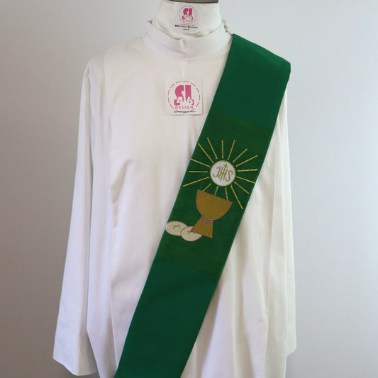 CHALICE + HOLY SPIRIT - Deacon Stole