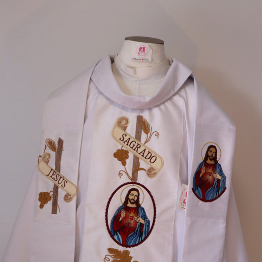 Sacred Heart of Jesus - Chasuble + Stole Set