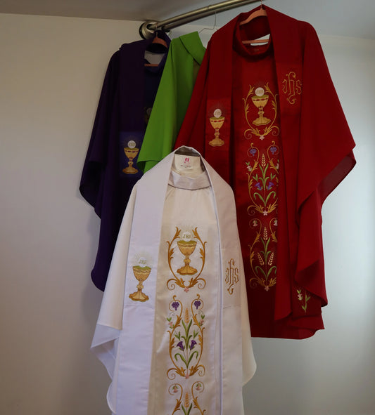CHALIS - HOLY SPIRIT - Chasuble + Stole Set