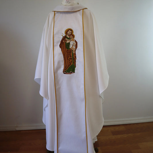 Priest Chasuble and stole of Saint Joseph
