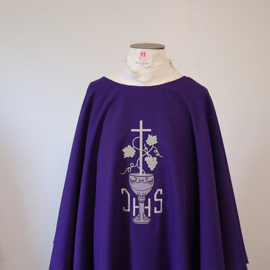 JHS with Chalice - Chasuble and stole set