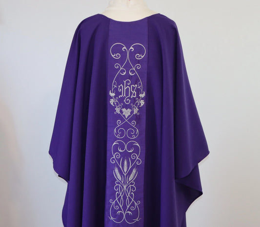 JHS - Chasuble and Stole Set