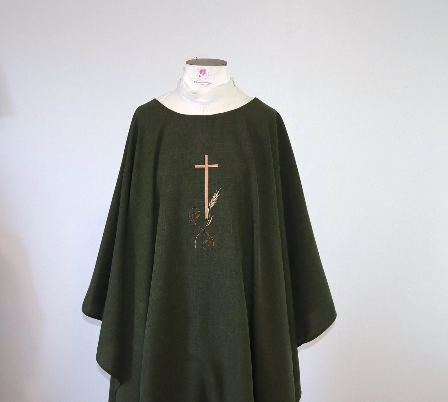 Cross with Wheat - Chasuble & Stole Set