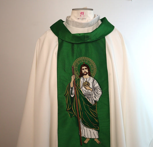 Priest chasuble and stole- St. Jude - custom made