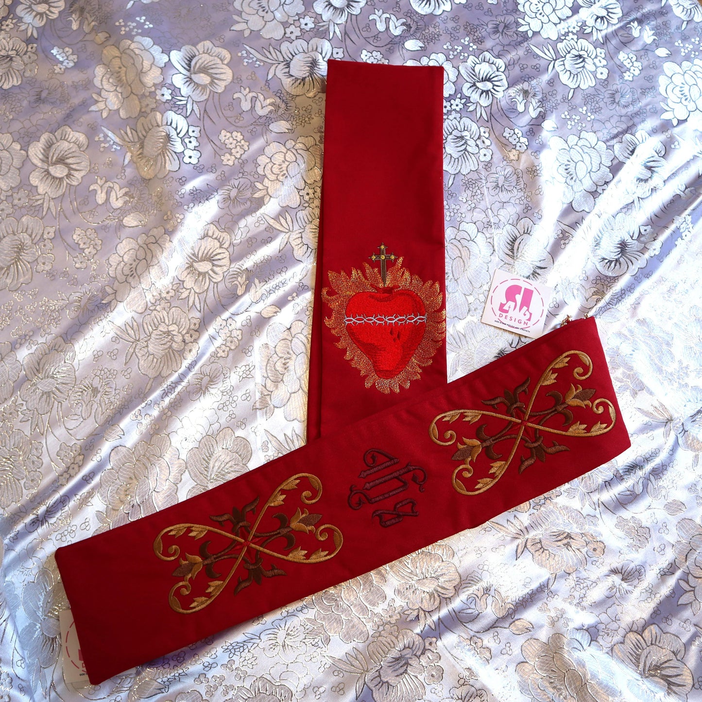 Deacon stole - Sacred Heart