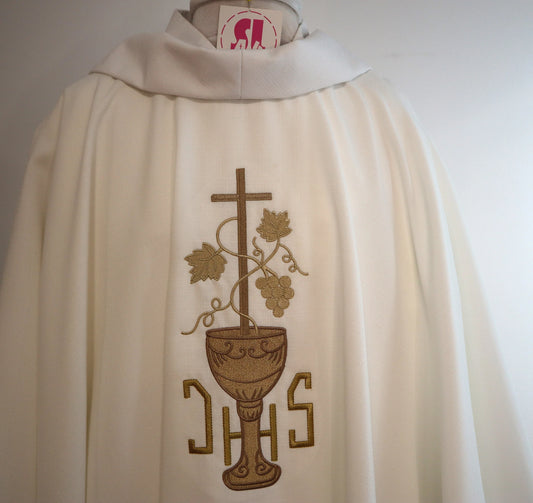 JHS Chalice - Chasuble and stole set