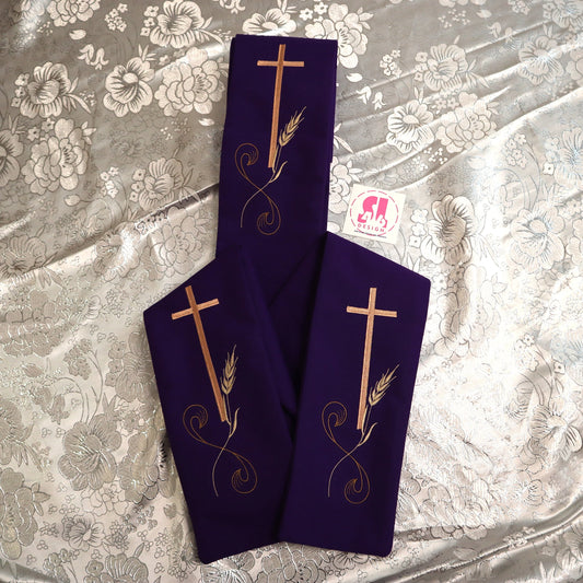 Cross and Wheat - Deacon stole