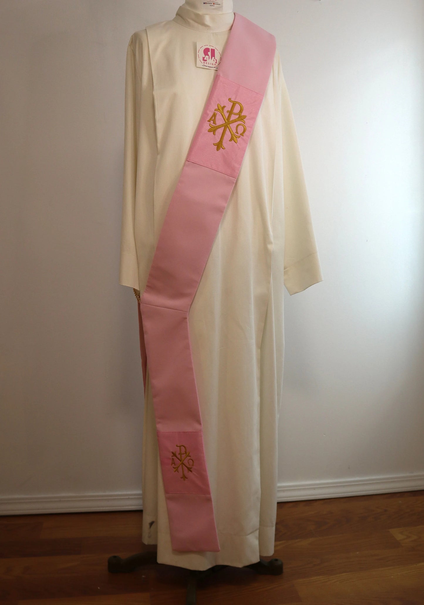 ALPHA & OMEGA - Chi Rho - Deacon Stole