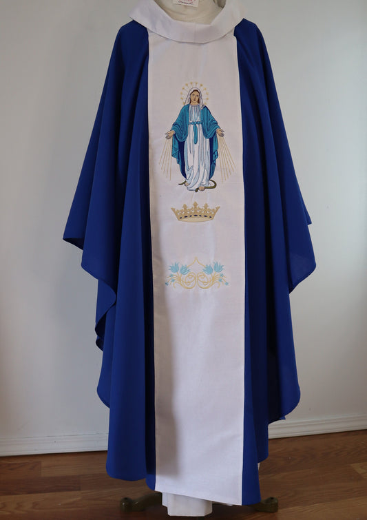 Immaculate Conception - Chasuble + Stole Set