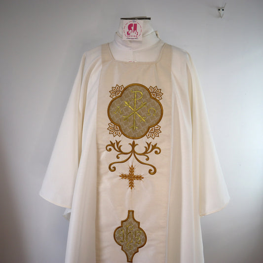 ALPHA AND OMEGA - chasuble and stole set
