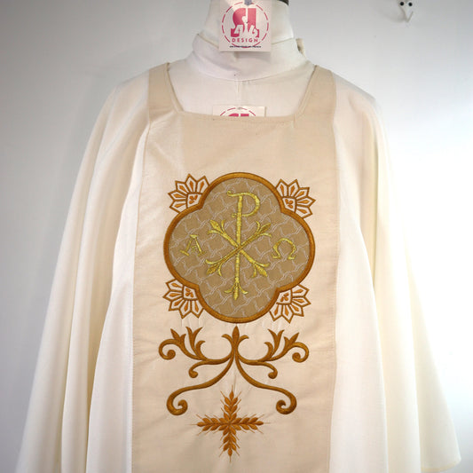 ALPHA AND OMEGA - chasuble and stole set
