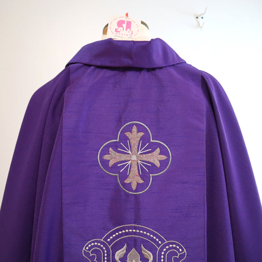 CROSS ORDINARY TIMES themed chasuble and stole set