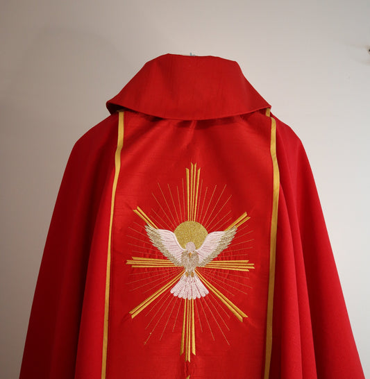 PENTECOST - HOLY SPIRIT - Chasuble + Stole Set