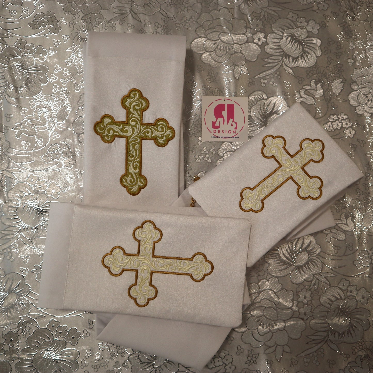 Brocade Cross - Deacon stole