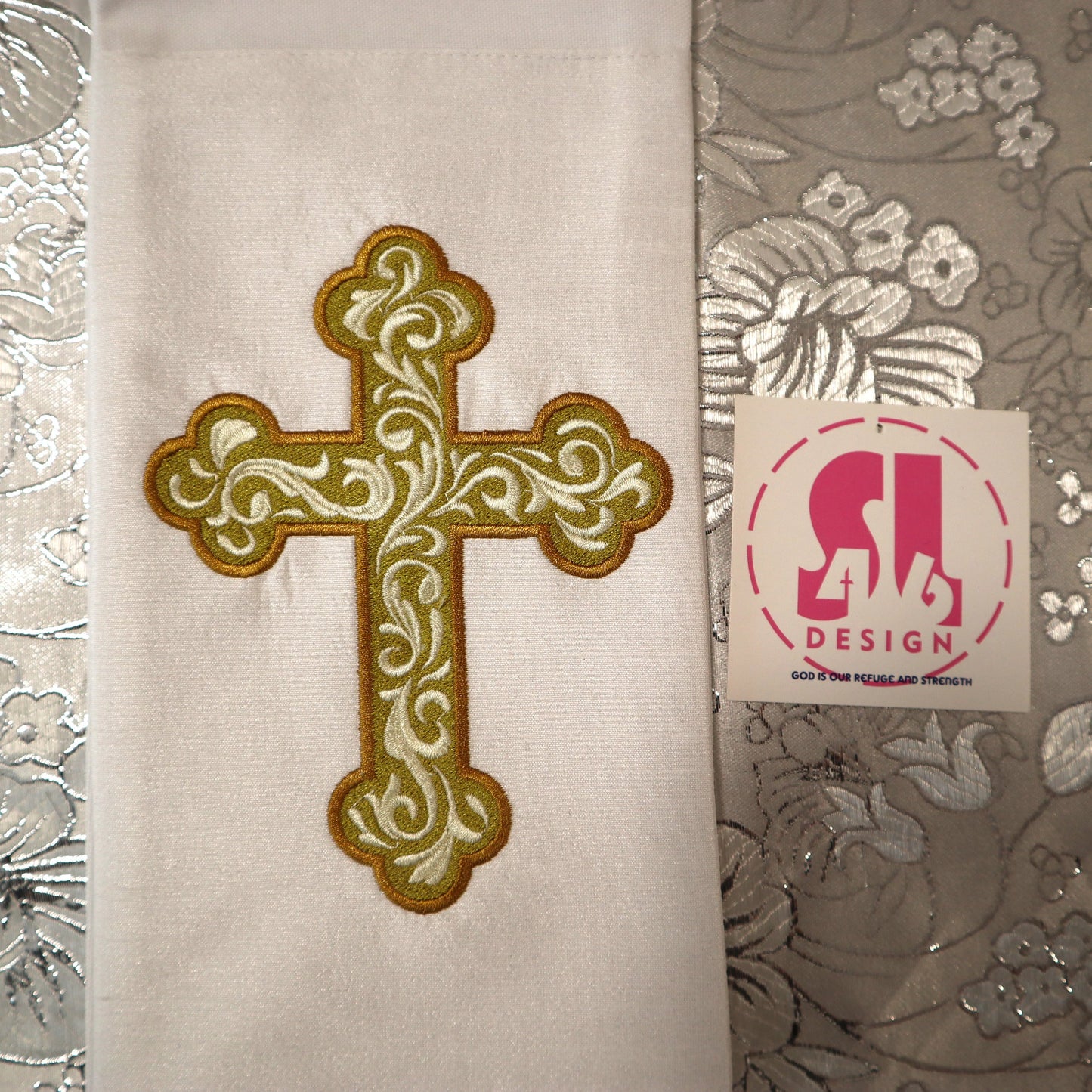 Brocade Cross - Deacon stole