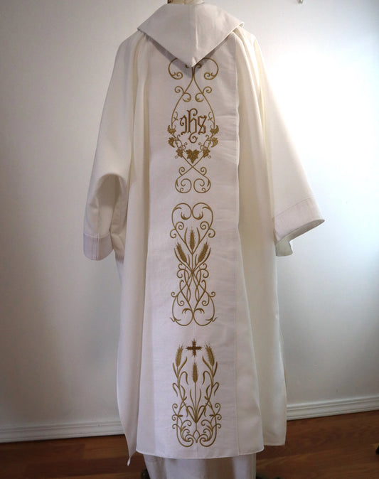 JHS - Grape Vines + wheat - Dalmatic & Travel Stole