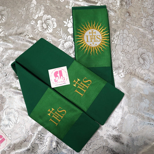 IHS MEDALION - Deacon stole