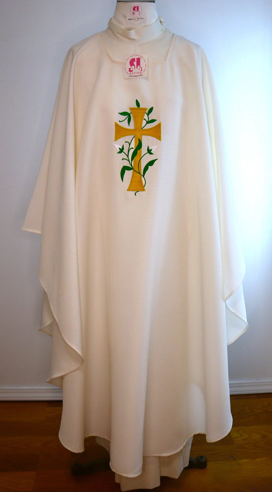PENTECOSTAL CROSS - Chasuble & Stole Set