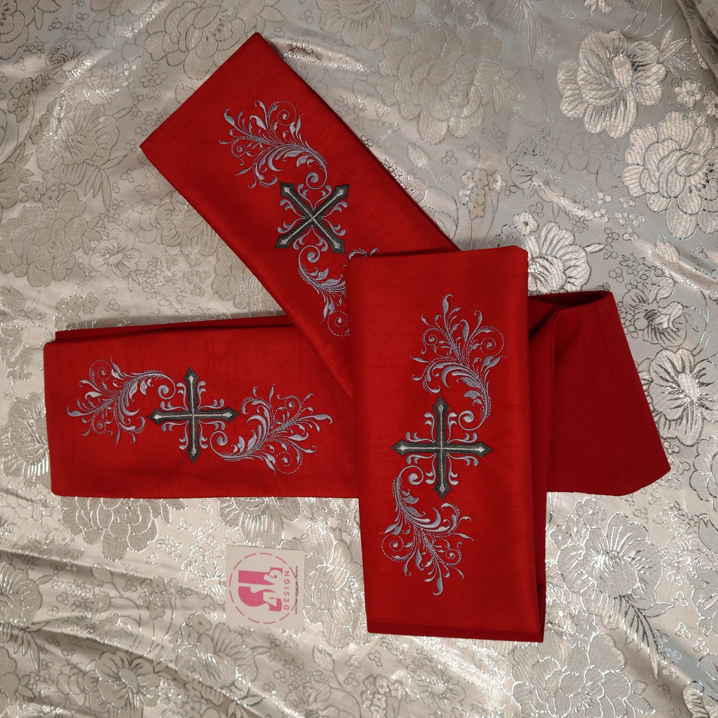 Mosaic Cross - Alb + Stole set.
