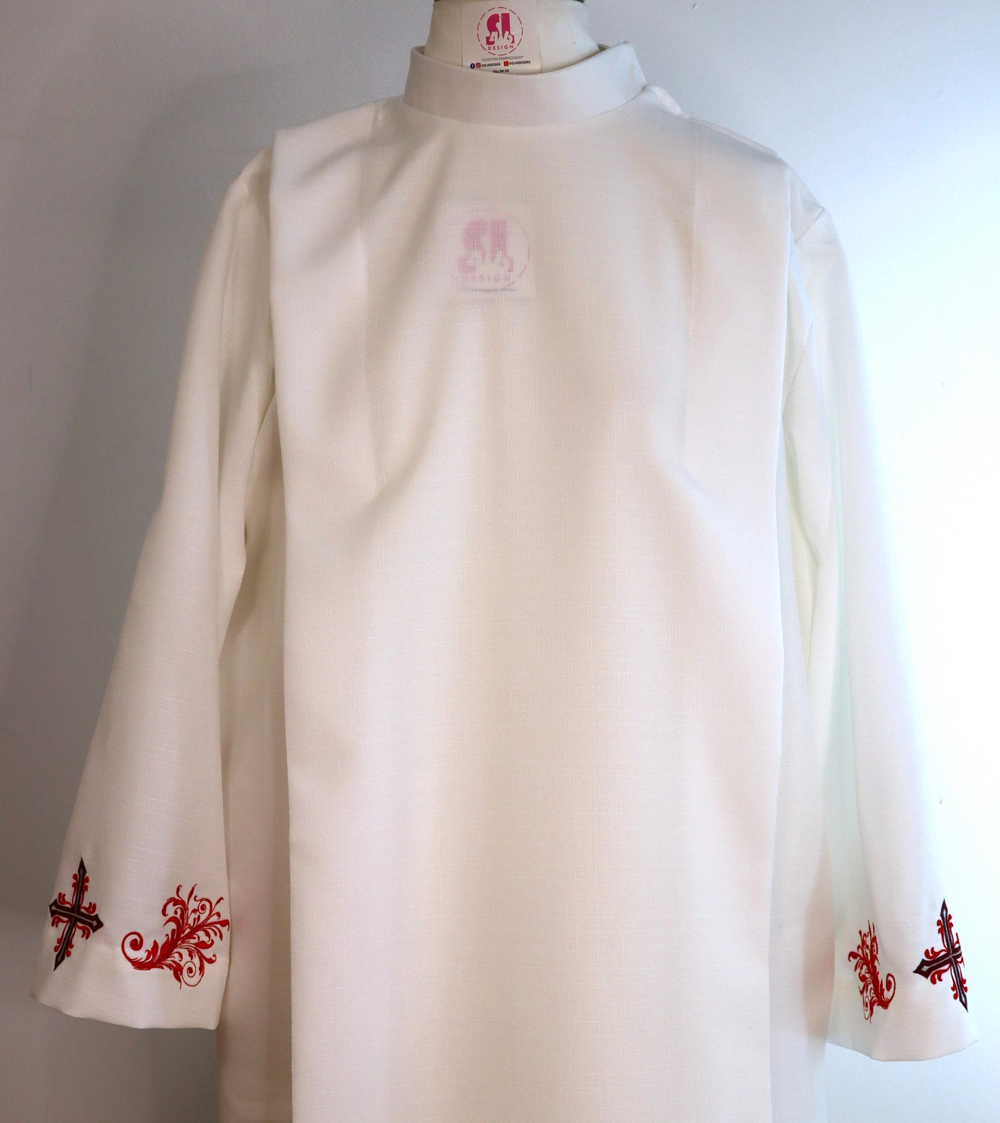 Mosaic Cross - Alb + Stole set.