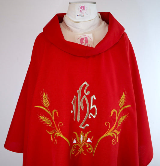 JHS - Chasuble + Stole Set