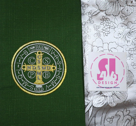 SAINT BENEDICT MEDALLION - Priest Stole