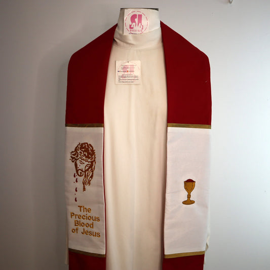 The precious Blood of Jesus - Priest Stole