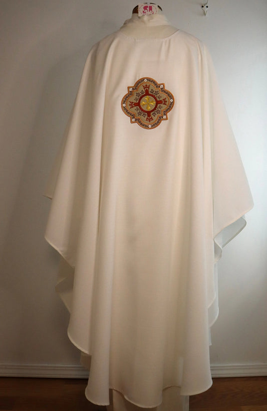 Priest chasuble and stole - Holy Cross