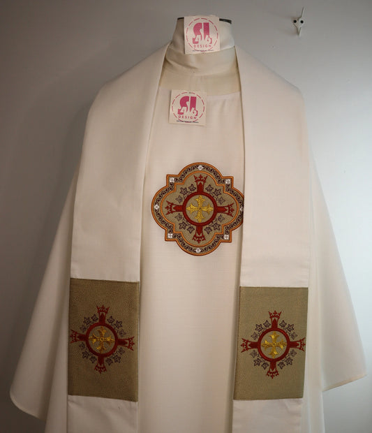 Priest chasuble and stole - Holy Cross