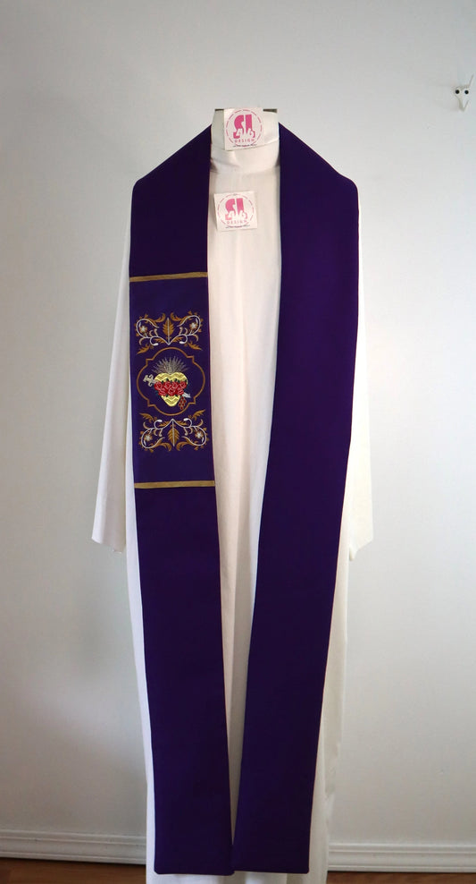 Sacred Heart of Mary - Priest Stole