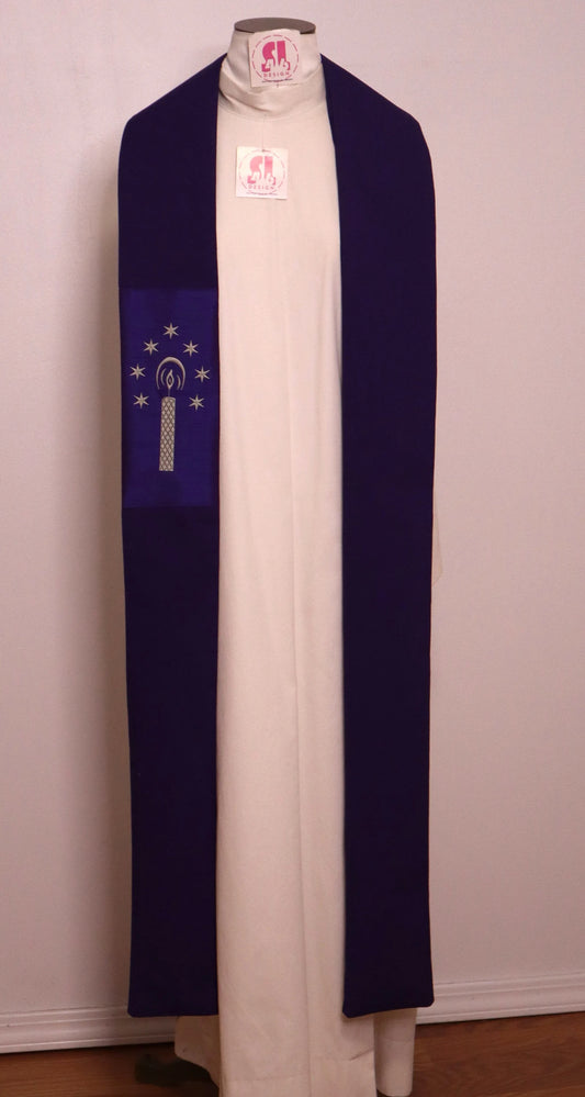 Priest Stole - Advent priest stole