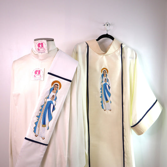 Our Lady of Lourdes - Dalmatic + Stole Set