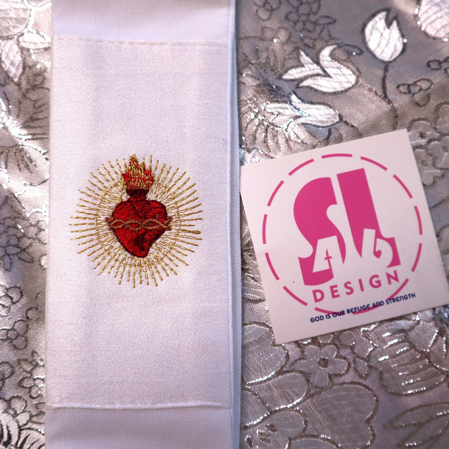 travel Deacon stole- Sacred Heart of Jesus