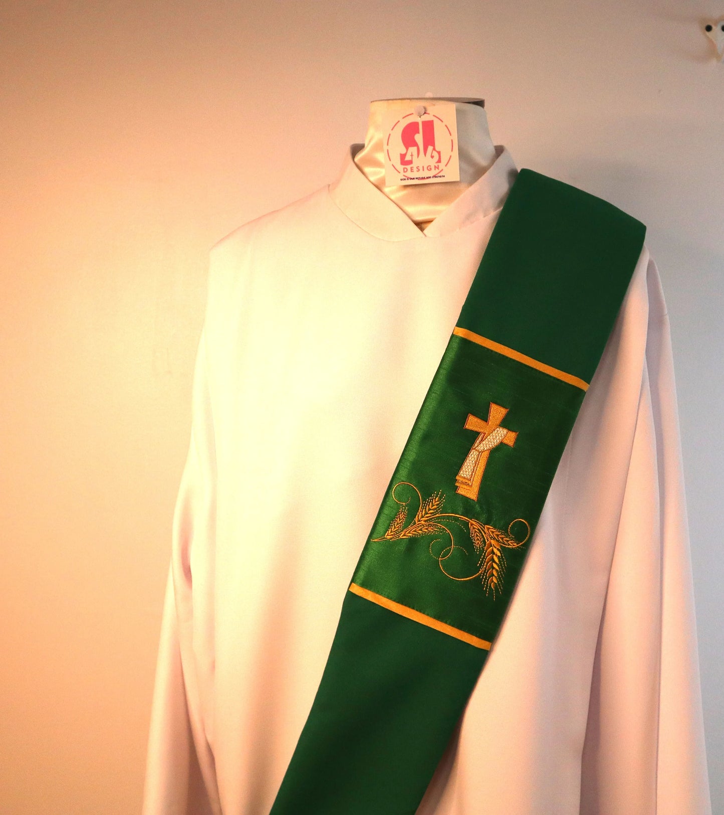 DEACON CROSS - WHEAT - Stole